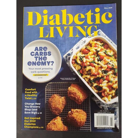 Diabetic Living Fall 2019 Are Carbs The Enemy? - Picture 1 of 1